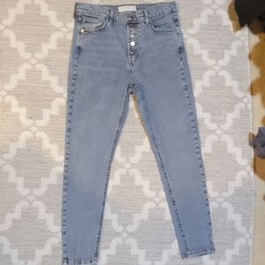 Size 30 Topshop high waisted skinnies